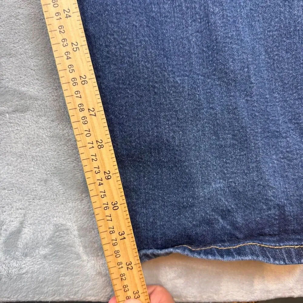 Levi-s Men's Navy and Blue Jeans